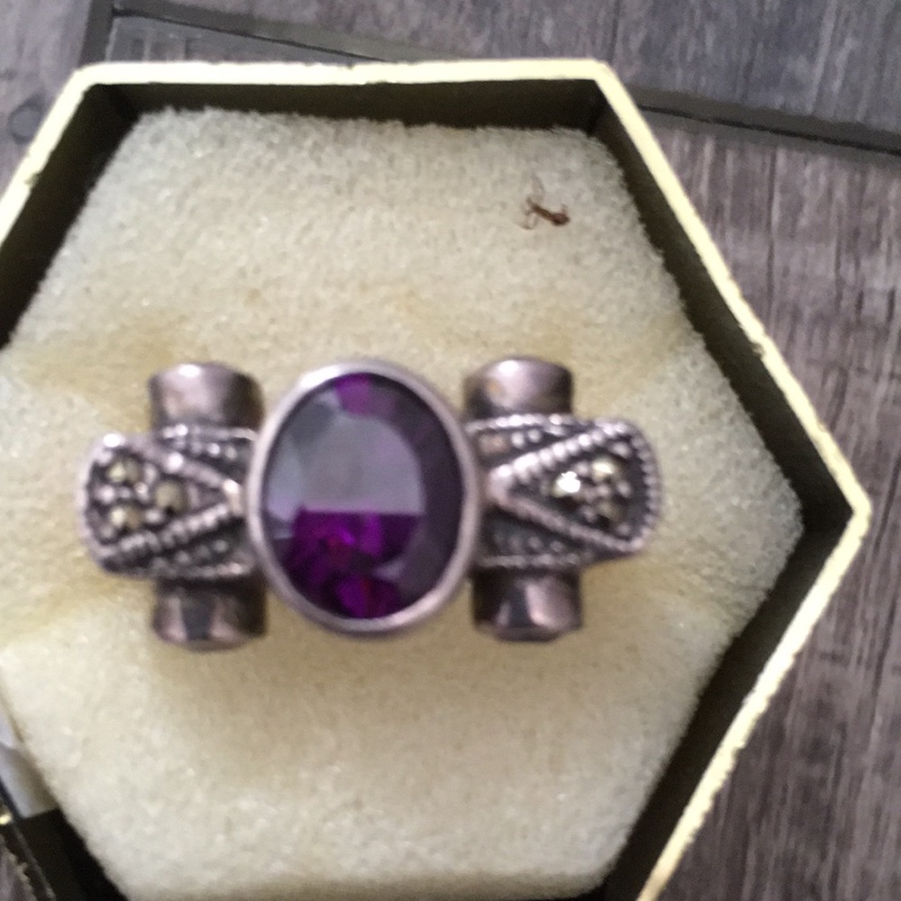 Size 6.5 Sterling silver Artdeco   ring